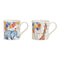 Becher Birthday Giraffe, Elephant aus Porzellan Bunt 2-fach, (B/H/T) 12x9x8cm 300ml