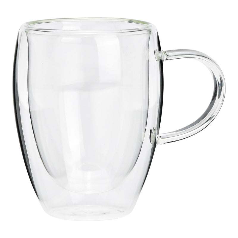 Becher doppelwandige  aus Glas Transparent (B/H/T) 13x11x8cm 350ml