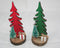 Holztannenbaum XL 16x6,5x6,5cm, 2fach sortiert, mit zweitem